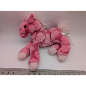 Animal Alley Pink Horse Pony Plush Spotted 2000  13 Inch Tall Stuffed Animal Toy
